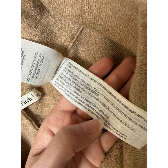 Abercrombie & Fitch Camel Loungewear Crew/Jogger Set Women's Large Cozy - Picture 12 of 12